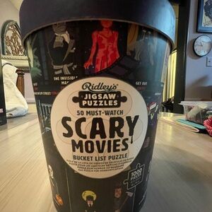 Scary Movies Jigsaw Puzzle - Black